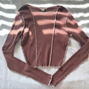 Full Tilt - Brown Long Sleeve Top